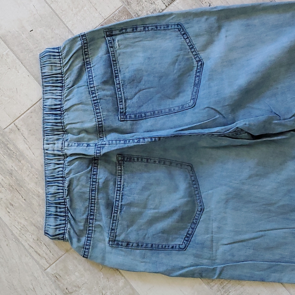 Aerie Size XS Distressed Medium Wash Jean Pants 100% Cotton - Picture 9 of 11
